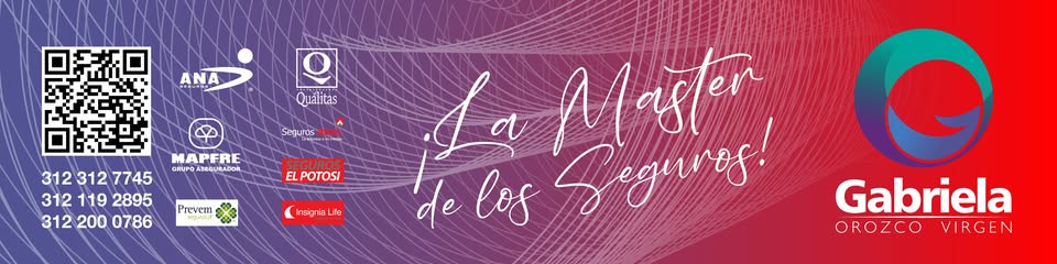 Banner Gabriela Orozco la Master de los Seguros